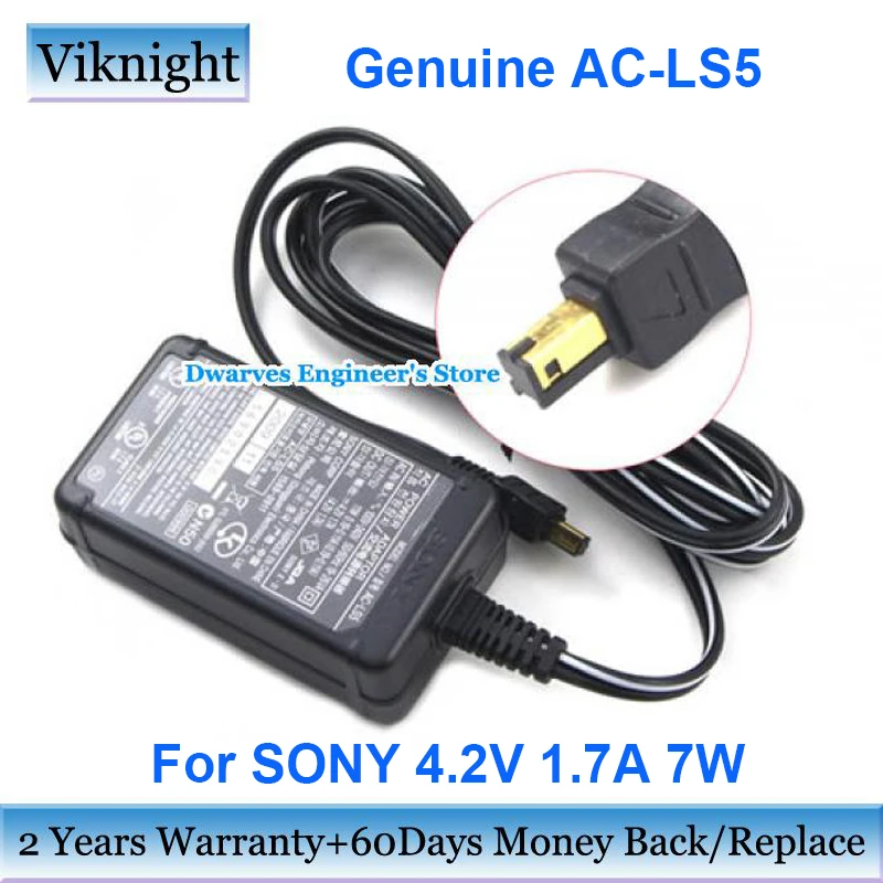 Genuine AC-LS5 4.2V 1.7A AC Adapter For Sony CAMERA DSC-WX1 V3 P200 P150 P120 P100 W30 HX5 H9 W290 W270 T100 T200 T900 DSC-W90