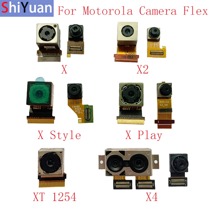 Back Rear Front Camera Flex Cable For Motorola Moto X4 X X2 X Style X Play XT1254 Main Camera Module Repair Replacement Parts