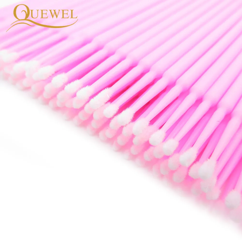 Quewel Disposable Eyelash Extension Brushes Lashes Extensiones Cotton swabs Individual Applicators Mascara Durable MakeupTools