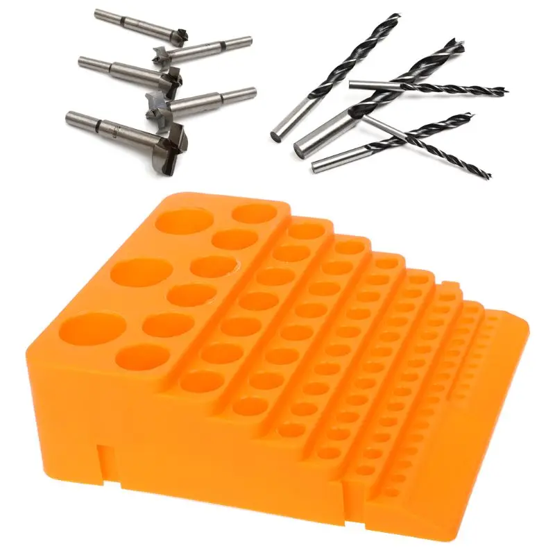 84 Holes Multifunctional Thickened Milling Cutter Reamer Drill Bit Storage Box Tool Accessories Organizer