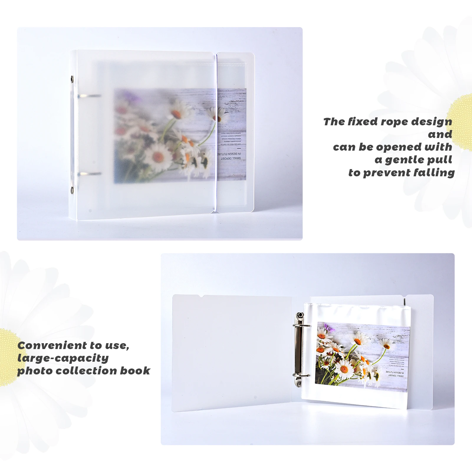 60 Pockets Cards Holder Binders Albums 30Pages For 5.9*5.9in Board Games Card Book Sleeve Holder