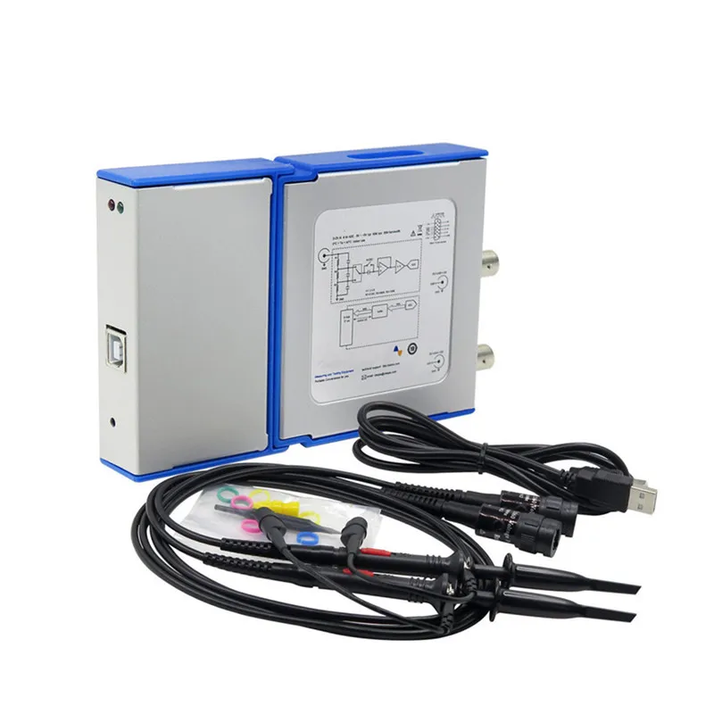 Osciloscopio Digital Virtual OSCH02 OSCH02M, 2 canales, USB, PC, 100MHz, 1GSa/s, analizador lógico, generador, compatible con Android, nuevo