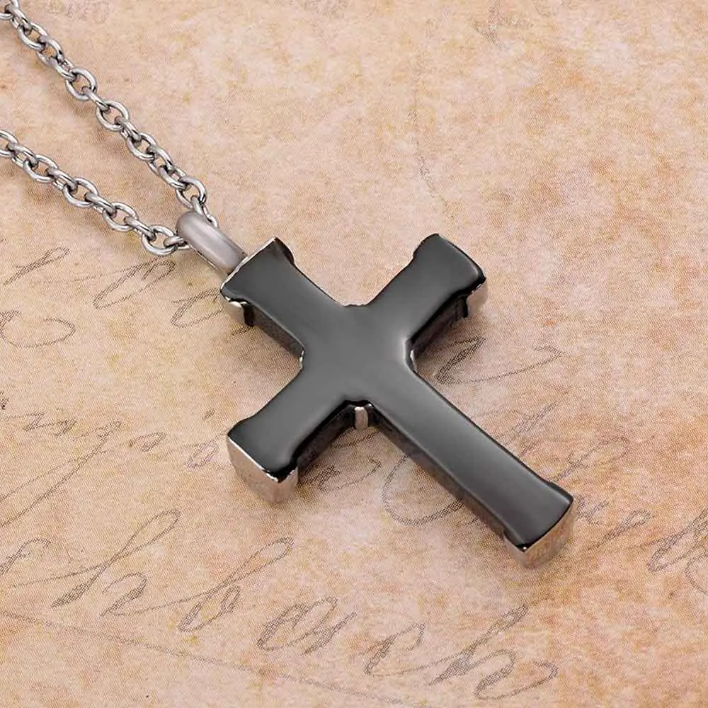 Cross Cremation Jewelry for Ashes Urn Necklace Pendant Memorial Ash Jewelry for Human/Pet