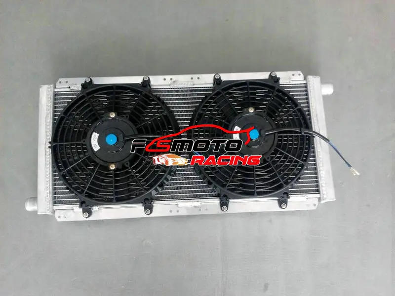 56mm For Lotus Elise & Exige Series 1&2 & Vauxhall VX220 MT Aluminum Racing Radiator + Fan