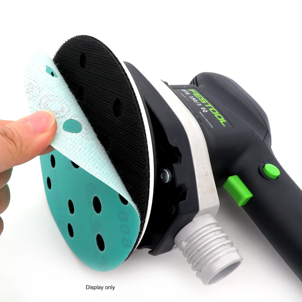 10Pcs 6 Inch 15 Holes 60 to 2000 Grits Hook and Loop PET Film Green Sandpaper Sanding Disc