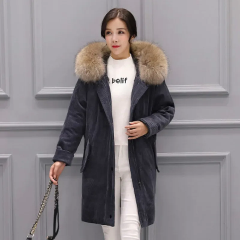 Winter frauen Unten Jacke + Große Waschbär Pelz Mit Kapuze 2020 Koreanische 90% Ente Unten Mantel Weibliche Jacke Hiver Casaco LW1279