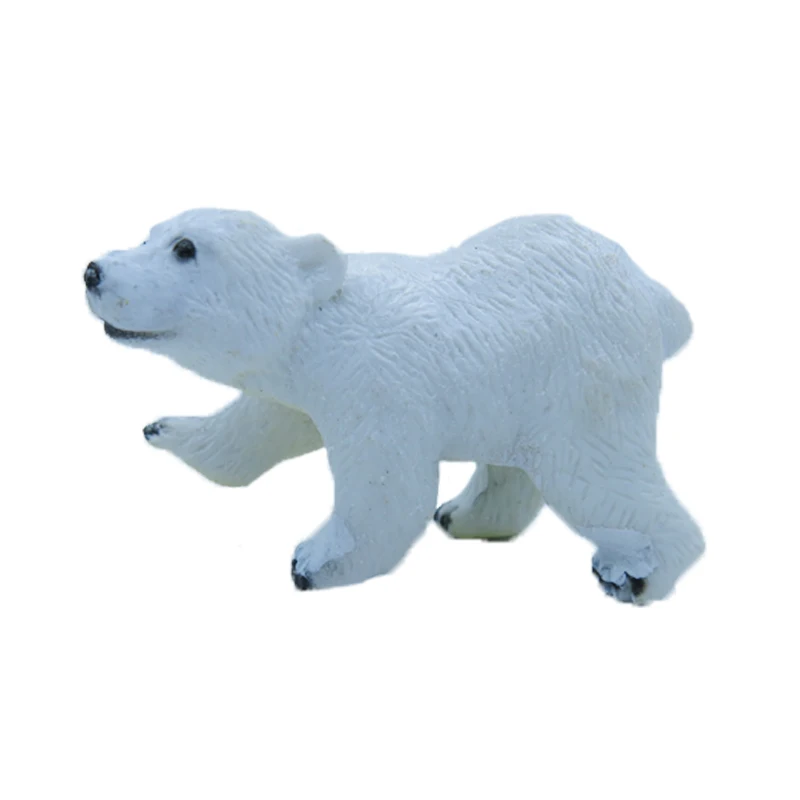 Polar Bear Simulation Model Of Animal Dolls Plastic Toys Furnishing Articles Wildlife Forest Animal Model Of Gifts 2021