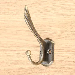 Vintage Bronze Hooks Antique Zinc Alloy Wall Hanger For Hanging Towel Hat Coat Robe Hooks Bathroom Kitchen Hanger With Screws