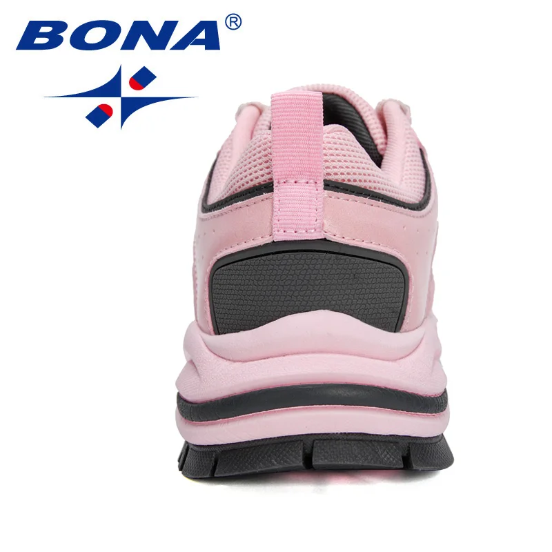 BONA Sneakers Klasik Desainer Baru Sepatu Lari Wanita Bersirkulasi Jaring Sepatu Jalan Wanita Sepatu Jogging Feminio