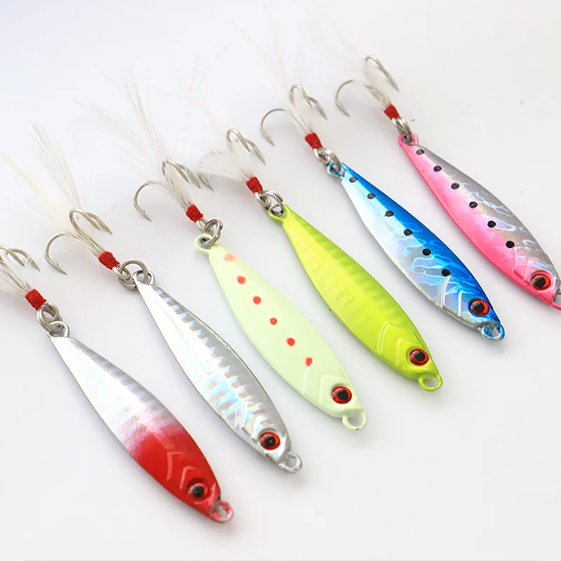 Long Casting Shore Jigging Jigs Luminious Bass Fishing Sea Fishing Freshwater Jig Lure