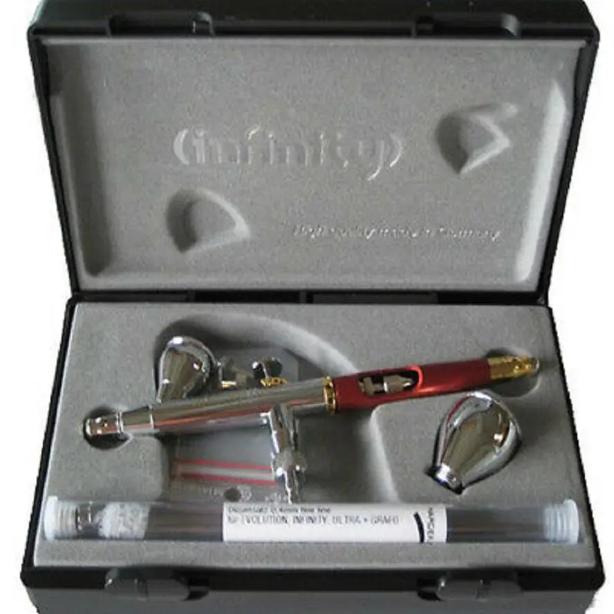 

HARDER & STEENBECK- INFINITY CRplus 2 IN 1 GRAVITY AIRBRUSH - BRAND NEW 0.15+0.4 nozzles- 126544