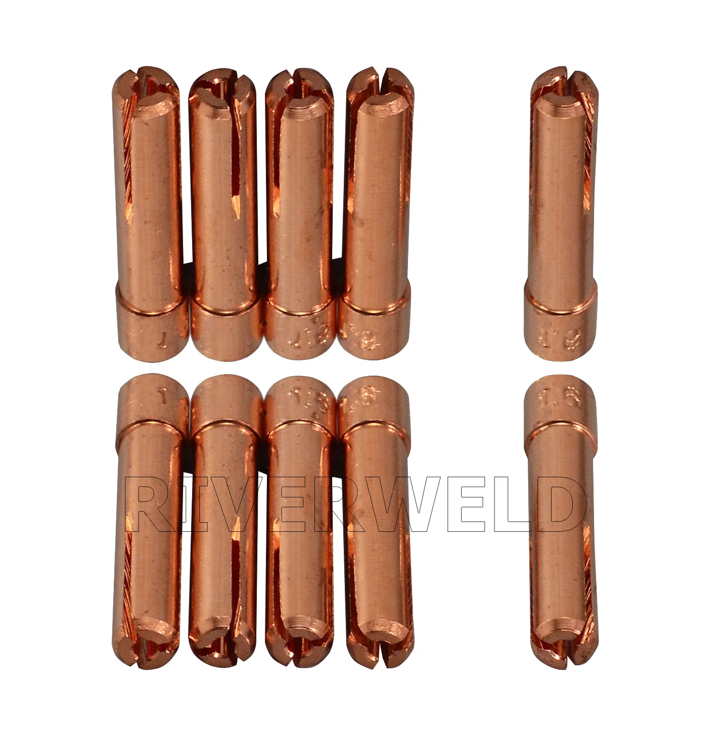 

TIG Stubby Collet 10N23S (1/16" & 1.6mm Orifice) For PTA DB SR WP 17 18 26 TIG Welding Torch 10pk