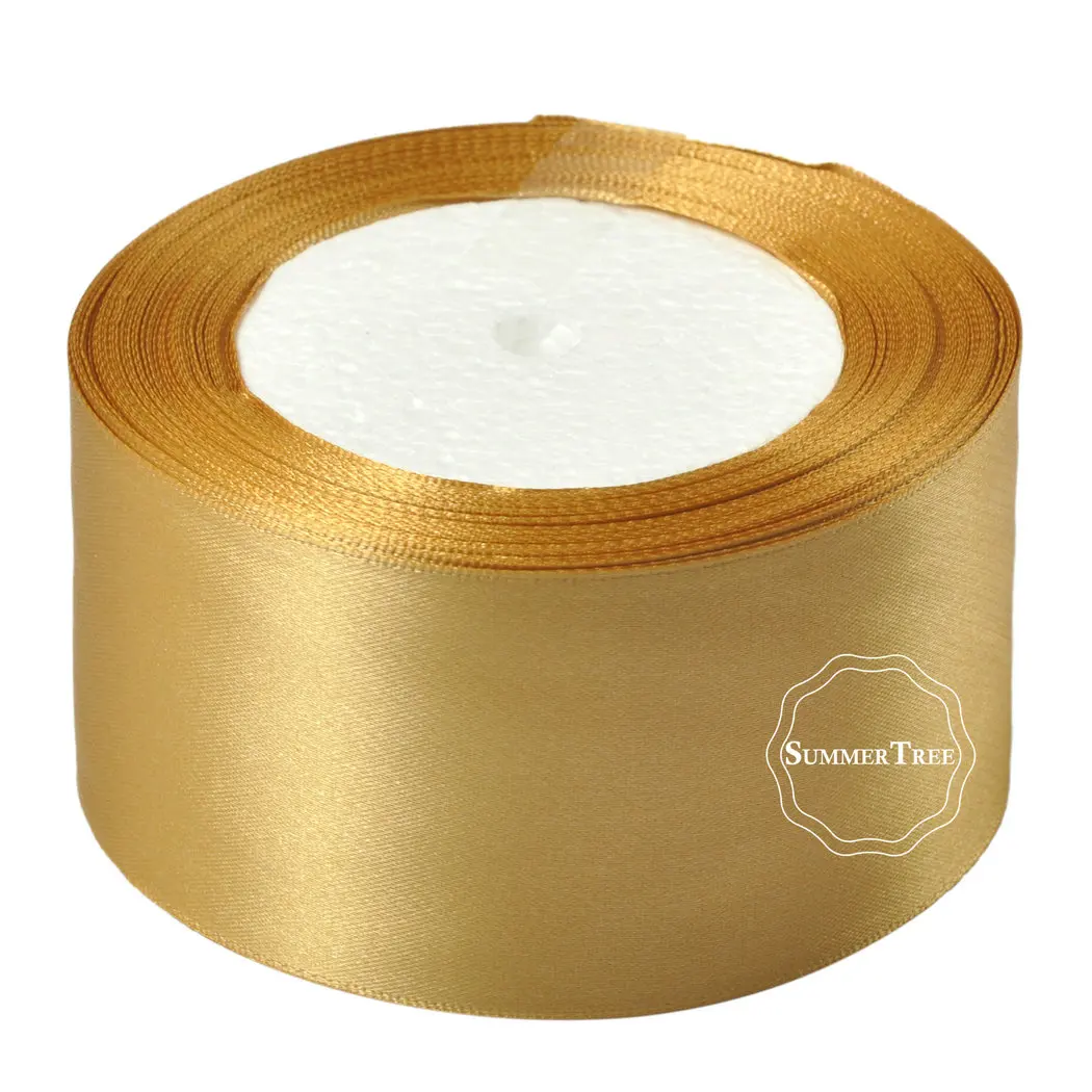 25yards 2inch Satin Ribbon Sash Gift Bow DIY Craft Wedding Party Supplies Handmade Event Banquet Decoration