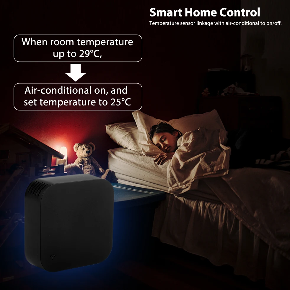 Smarsecur Universal Intelligent Wireless Remote Controller temperature humidity sensor Via Phone Smart Home Automation