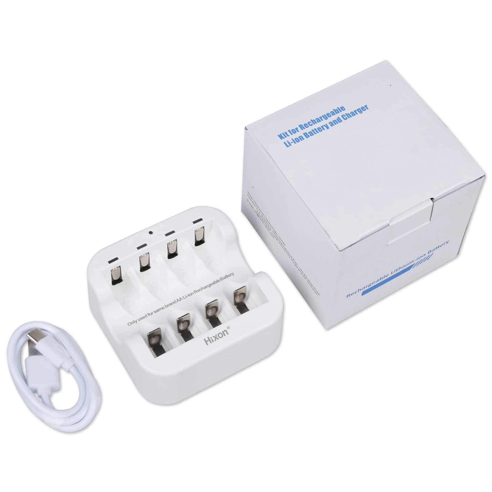 Hixon -- 4 Máy Tính 3500mWh AA 1.5V Li-ion Sạc 4 Khe Cắm Sạc, Cho Chuột Pin Thay Thế