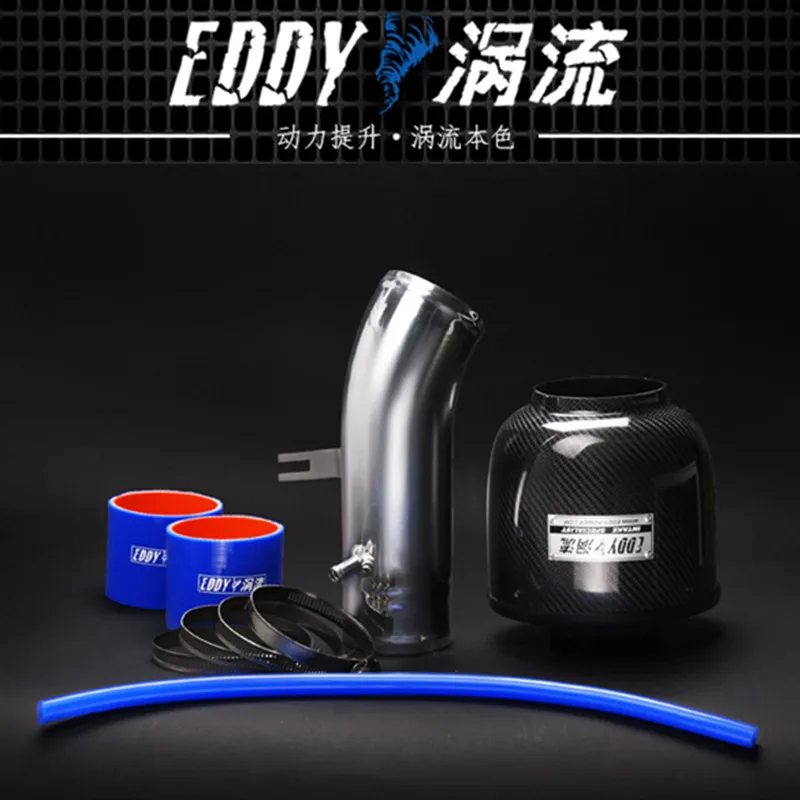 EDDY Intake System Air Intake Pipe & Carbon Fiber Air Filter for Hyundai Rohens Genesis Coupe 3.8 2009-2010 Engine Parts