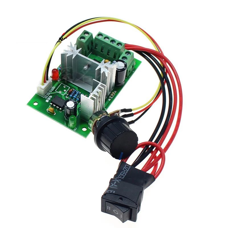 CCM6N 6V-30V DC Motor Speed Controller Forward&Reverse Switch 6A PWM Adjustable Motor Speed Regulator with 5V 0.1A Output