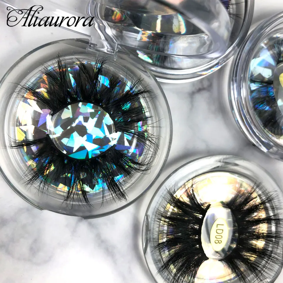 

Wholesale 5D Mink Eyelashes Beauty Makeup 25mm Mink Eyelashes Packaging Box 3D Mink Lashes False Eyelash Extension 10 Pair /Lot