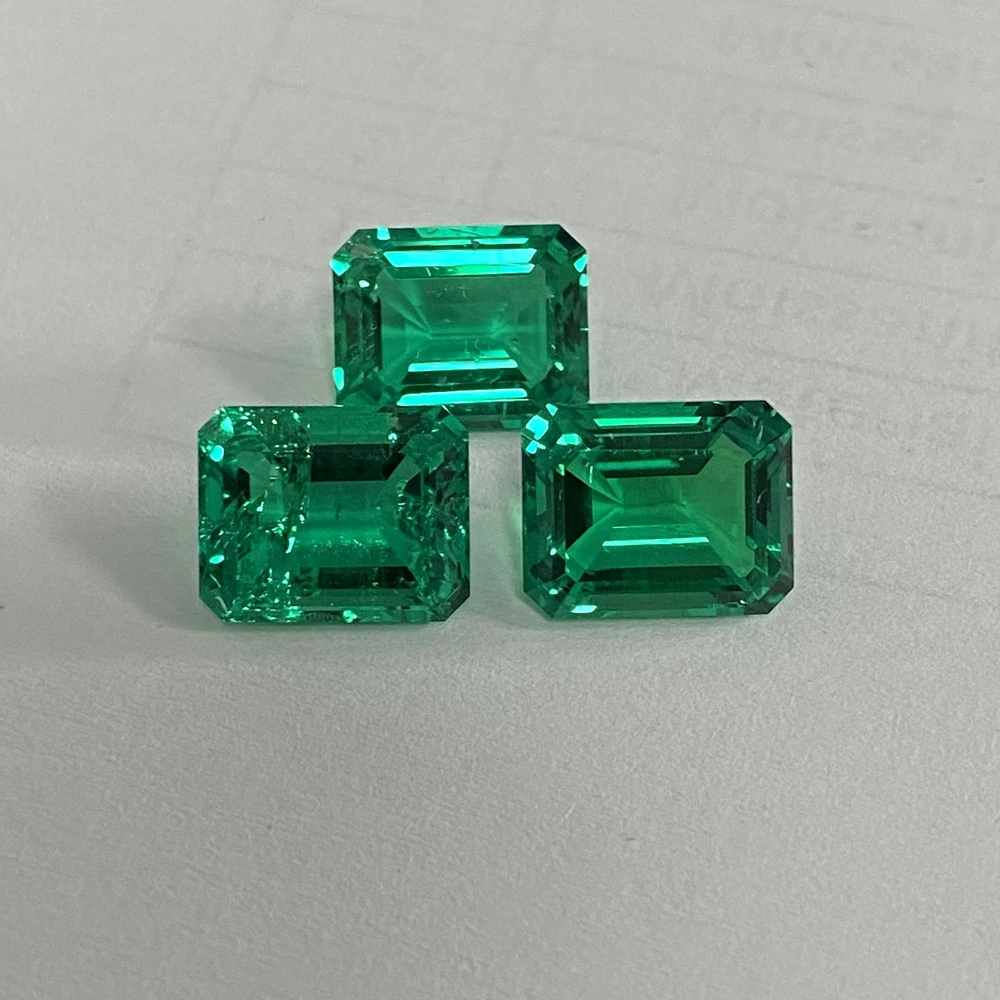 

Meisidian Lab Created Hydrothermal 7x9mm 2 Karat Columbian Green Emerald Loose Gmestone Price Per Carat For Ring Making