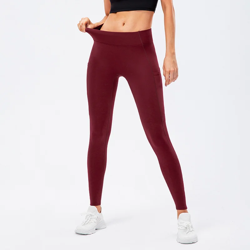 

High Waist Women's Pants Sport Running Pants Plus Velent Solid Color Leggings For Fitness Yoga Jogging Sweatpants Gym Tights