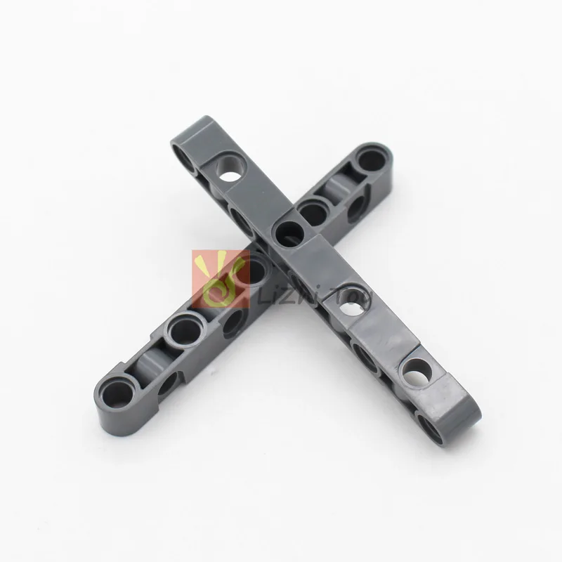 High-Tech Part Compatible JJ6038 Liftarm Thick 1x9 Right Angle Steering with 9 Hole Building Block Bricks Accessories Technology