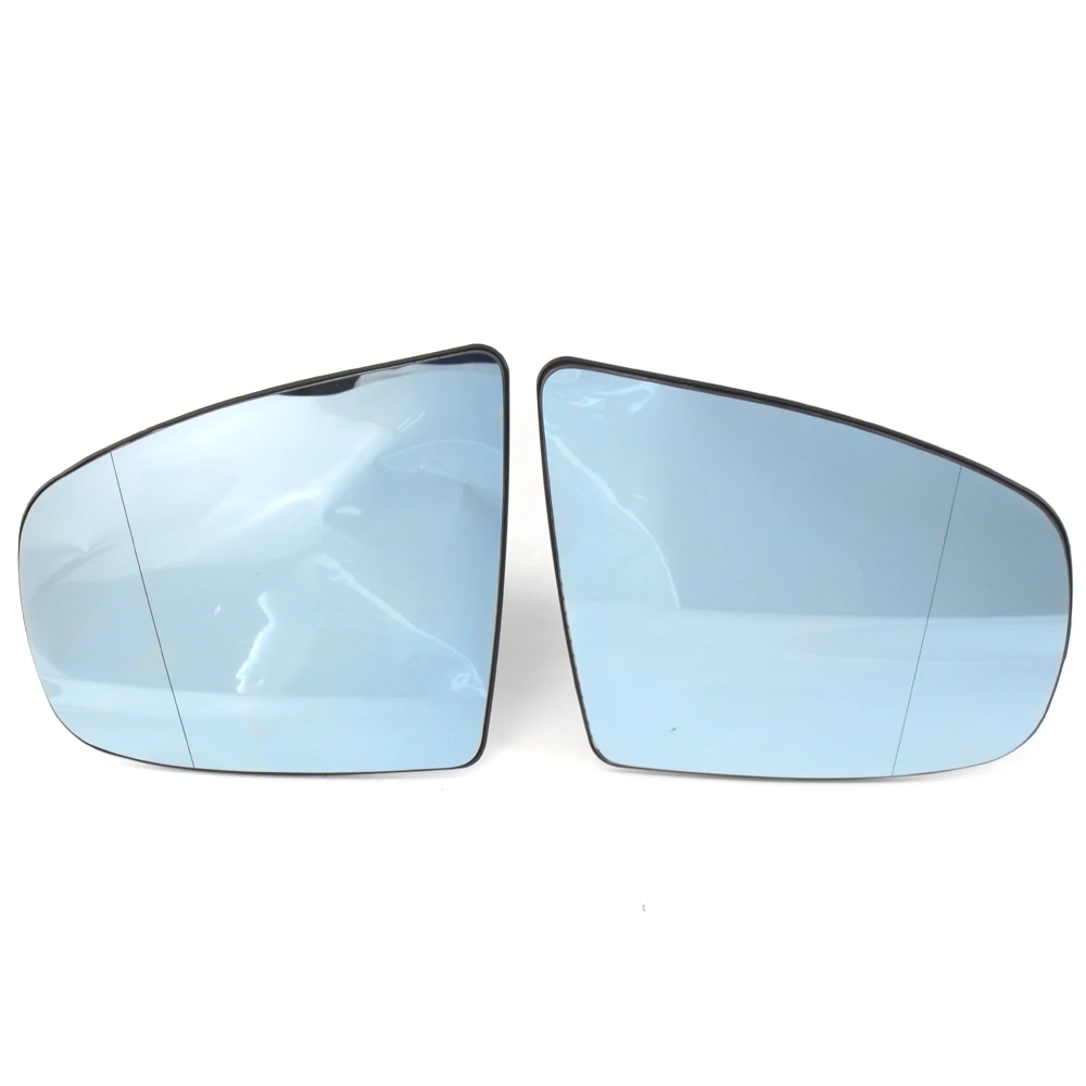 Blue Car Side Wing Heated Rearview Mirror Glass For BMW X5 E70 2006-2013 X6 E71 E72 2007-2014 51167174981 51167174982