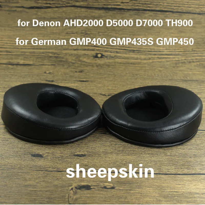 Sheepskin Earpads for Denon AHD2000 D5000 D7000 TH900 High Quality Memory Foam Ear Pads Cushion for GMP400 GMP435S GMP450