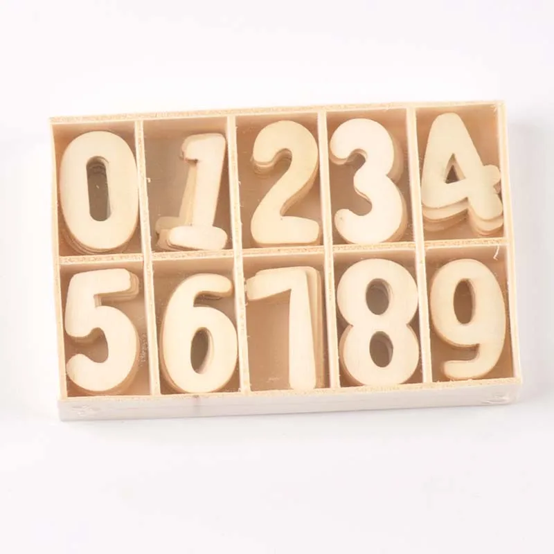 English Letter/number Set Wood Scrapbooking Alphabet Party Home Decoration for Patchwork DIY craft mt2568