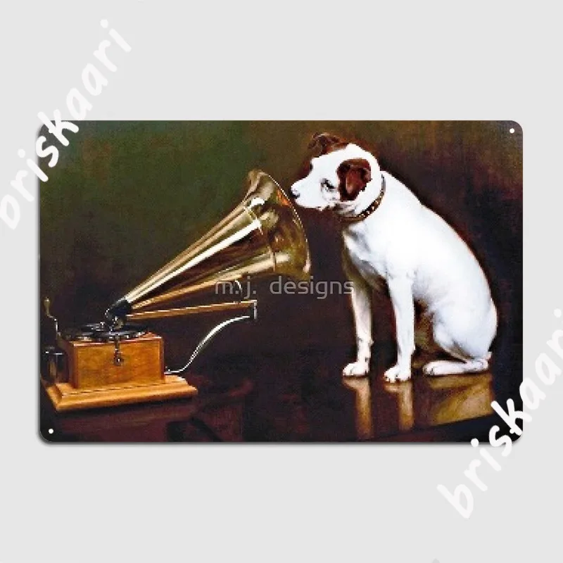 His Master S Voice Metal Sign Cinema Kitchen Custom Home Plates Tin Sign Poster