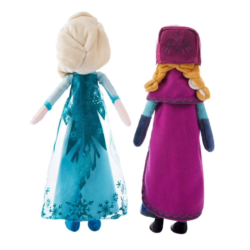 40cm Frozen Princess Anna Elsa Plush Doll Toys Snow Queen Princess Anna & Elsa Soft Stuffed Toys Gifts for Girls Kids