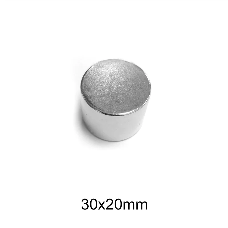 1/2/3PCS 30x20 mm Strong Round Magnets N35 Permanent Neodymium Magnets 30x20mm Circuler Rare Earth Magnet 30*20 mm