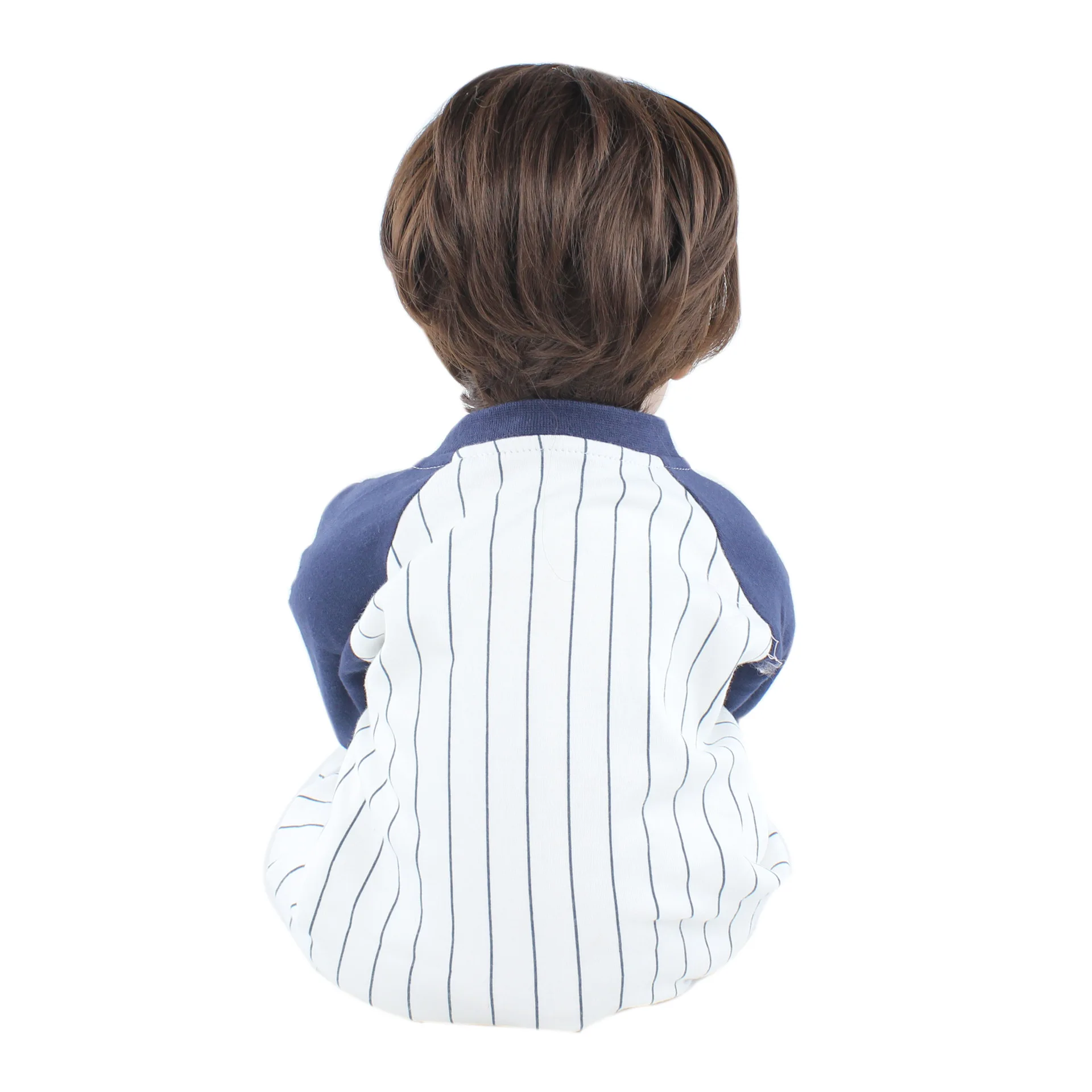 Bebes 60cm cloth body reborn baby boy silicone toy Plaid clothes children's festival gift photography props