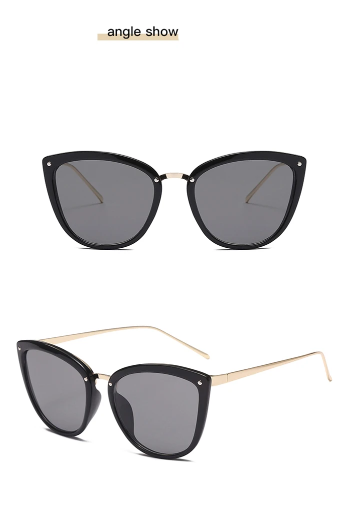 0-0,5-0,75-1,0 zu-4,0 Frauen Katze Auge Polarisierte Rezept Sonnenbrille Für Die Kurzsichtig Brille transparent Tee Rahmen – Detail 6