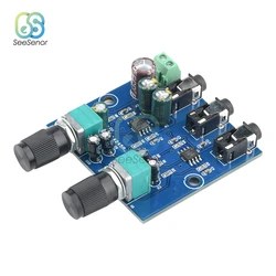 2Way Stereo Audio Signal Mixer Board Multi-Channels Mixing Board for One Way Amplification Output Headset Amplifier Audio Module