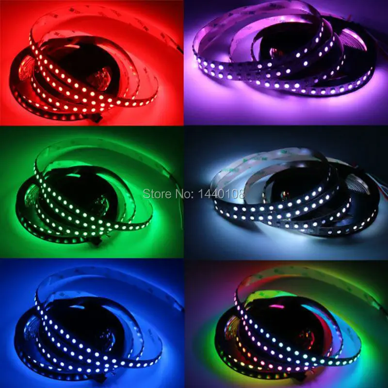 

20m/lot WS2812 74LED/m White PCB Non-Waterproof 5V LED Strip 5050 RGB SMD Built-in Addressable Color LED Pixels Strip Light