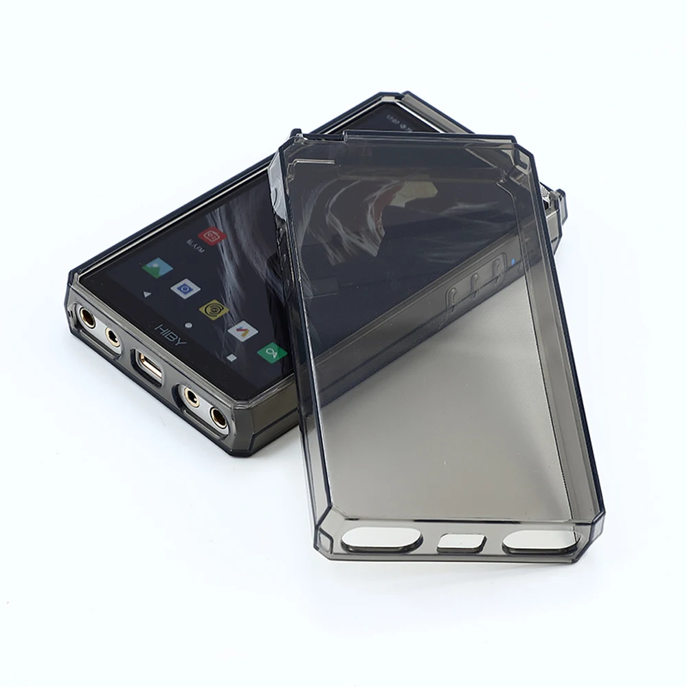 حافظة واقية من مادة البولي يوريثان الشفافة الناعمة لهواتف Hiby R8 Shell