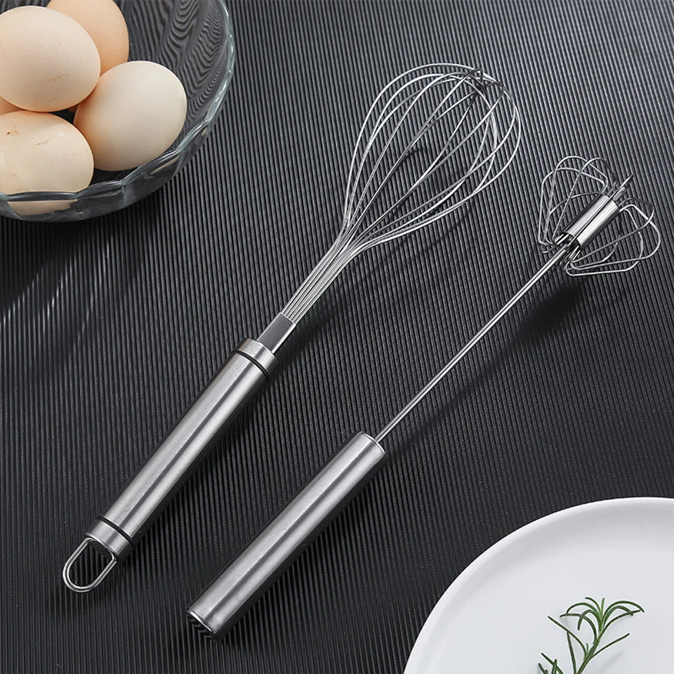 High Quality Stainless Steel Whisk Kitchen Hand Mixer Restaurant Seasoning Butter Cream Egg Household Baking Tools