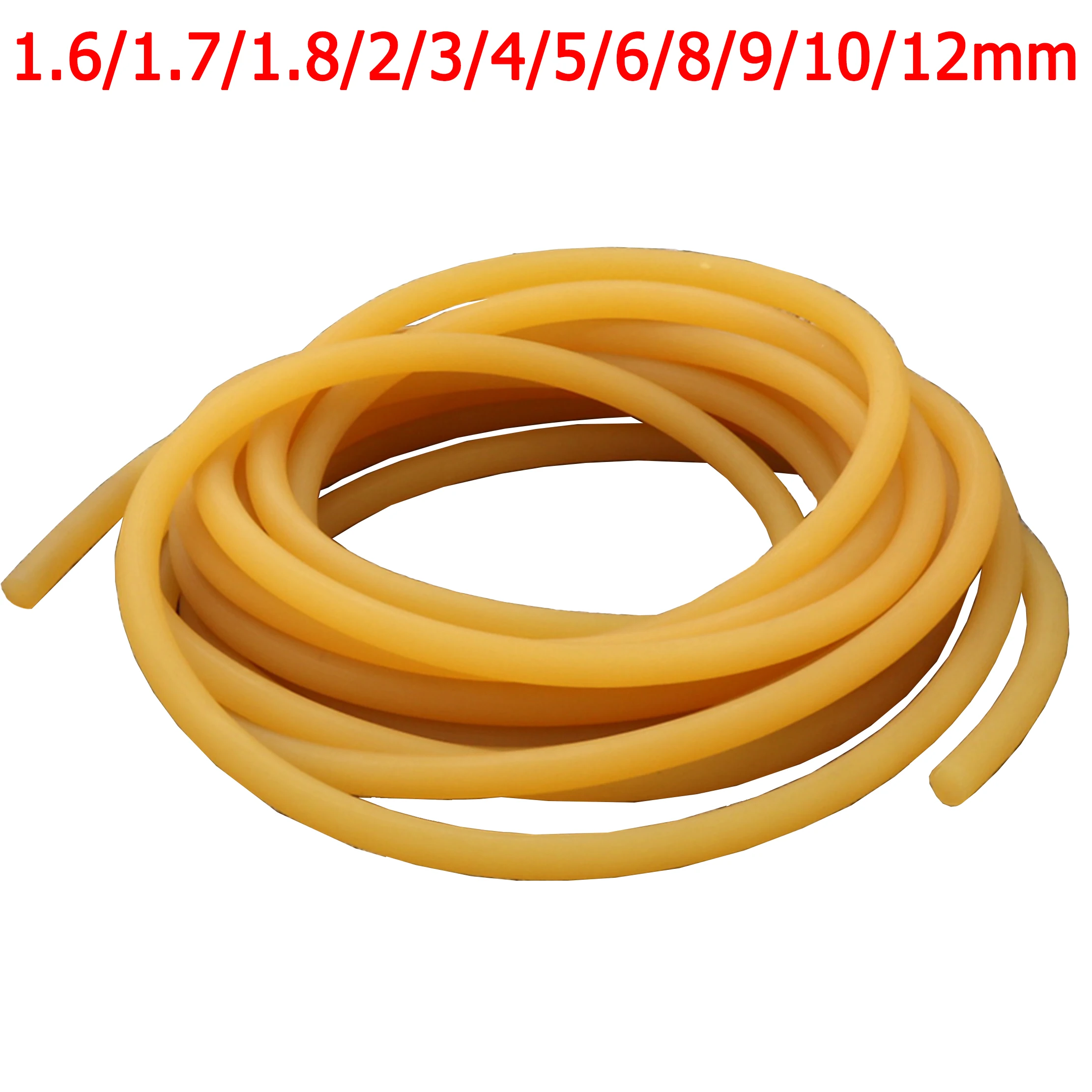 Tubi di gomma in lattice naturale Tubo di tensione antigelo Tubo elastico ad alta resiliente Fionda per caccia Fionda Catapulta Arco  13