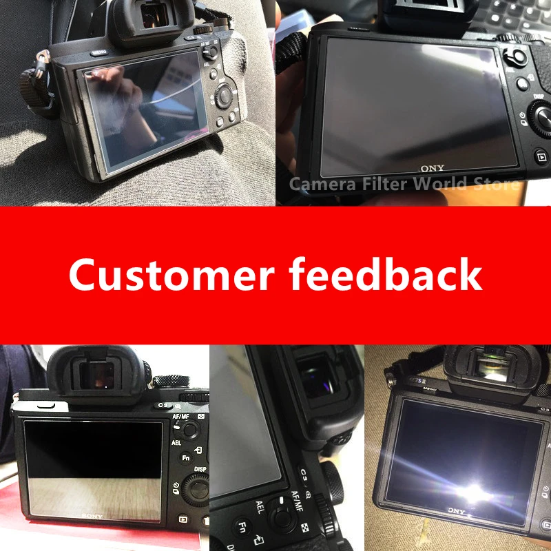 2ชิ้น A7II A7III A7M2 A7M3หน้าจอกล้องแก้วป้องกันความแข็ง9H กระจกนิรภัยสำหรับ Sony A7SII A7R2 A7R3 A7R4 A7 A7S A7R