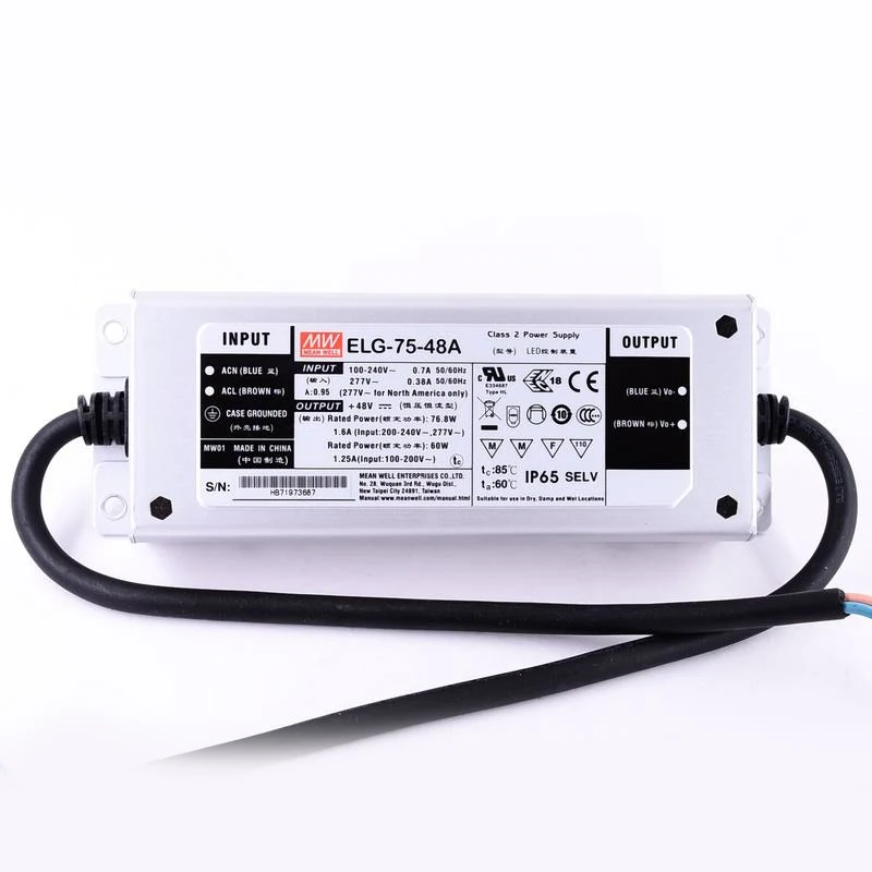 ( Meanwell)ELG-75/100/100U/150/200/240/300 Led Driver acdc 12/24/36/42/48/54 A/B/AB/3Y adjustable powersupply for led waterproof