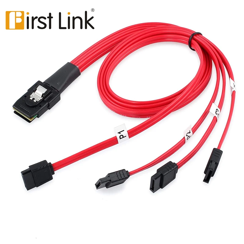 sas sata cable Mini SAS 36P SFF-8087 host to 7pin SATA 6GB HD Splitter Breakout Cable target Hard Disk Data Cable