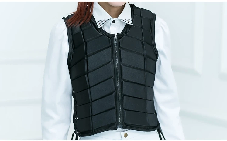 Unisex EVA Padded Protective Sports Vest, Equestrian Horse Riding, Outdoor Accessory, Damping Safety, Eventer Rider Armor