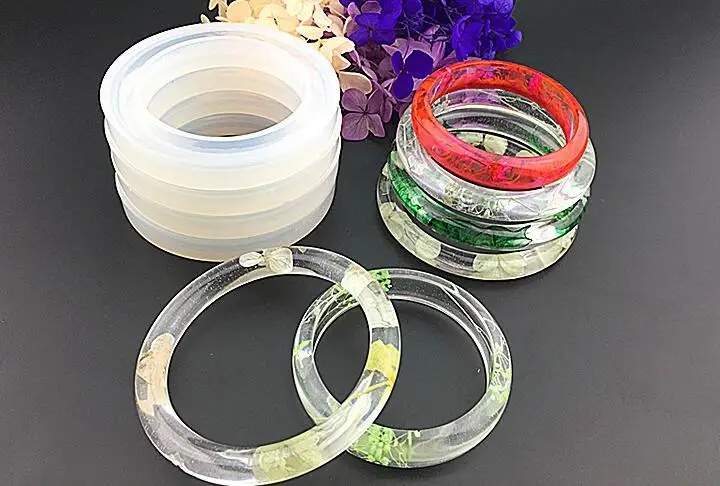

54/58/60/62mm Silicone Mold for jewelry bracelet Resin Silicone Mould handmade tool DIY Craft display epoxy resin molds