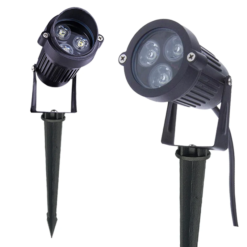 

3W 9W Waterproof Spike Landscape Led Light 110 220V DC12V Landscape Spot Light IP65 Outdoor Landscape Led spike Light for Garden