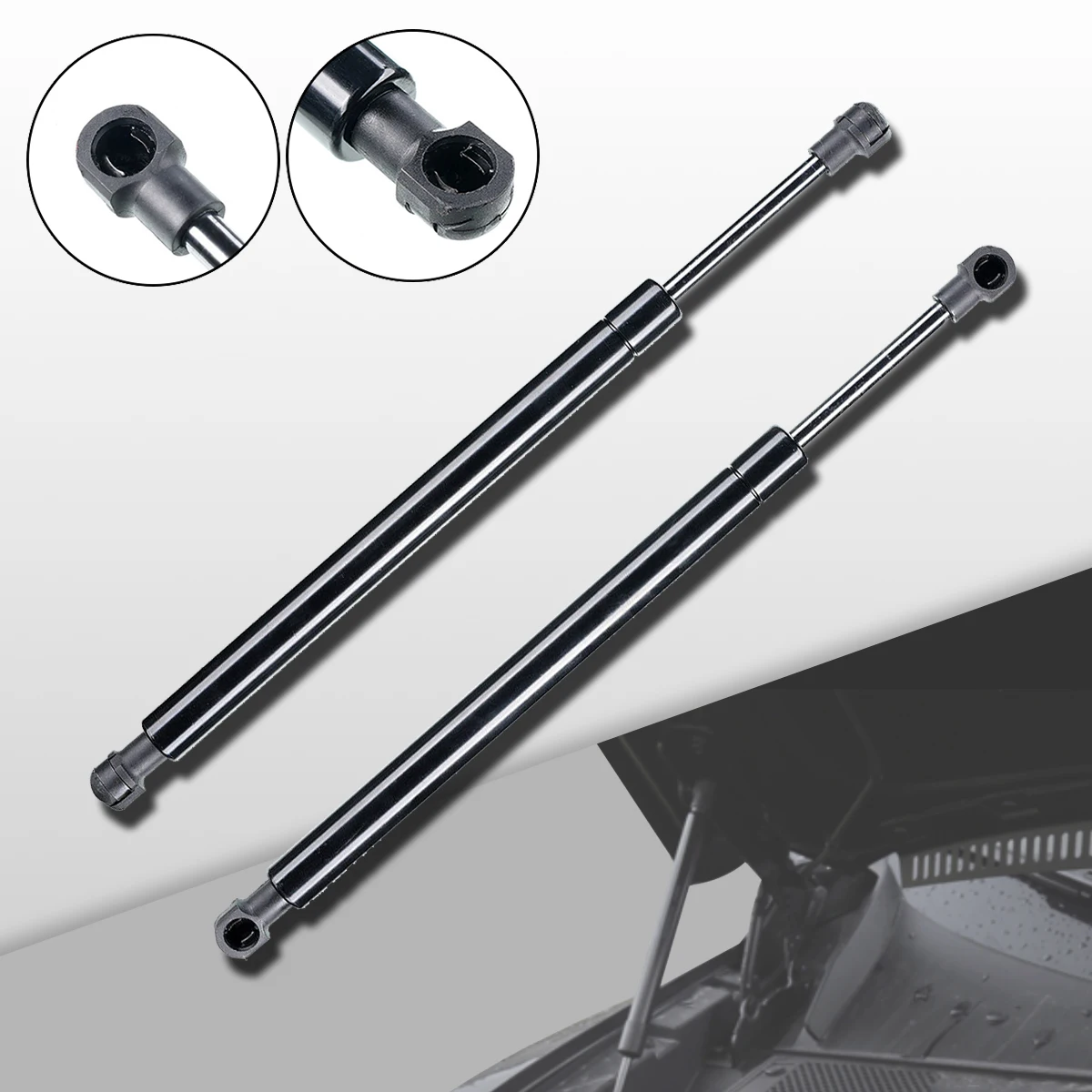 2 PCS Rear Window Lift Support Spring Shocks Struts For Volkswagen Touareg 2004-2010