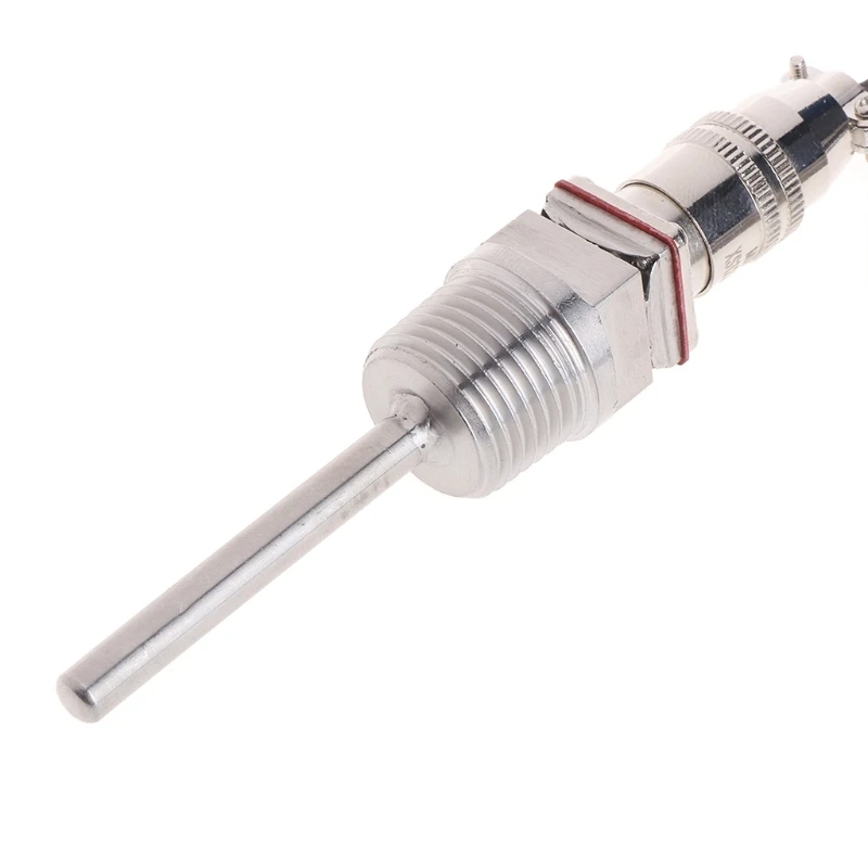 RTD PT100 Temperature Probe 5cm NPT Thread with Detachable Connector 2M Cable 3-wire Temperature