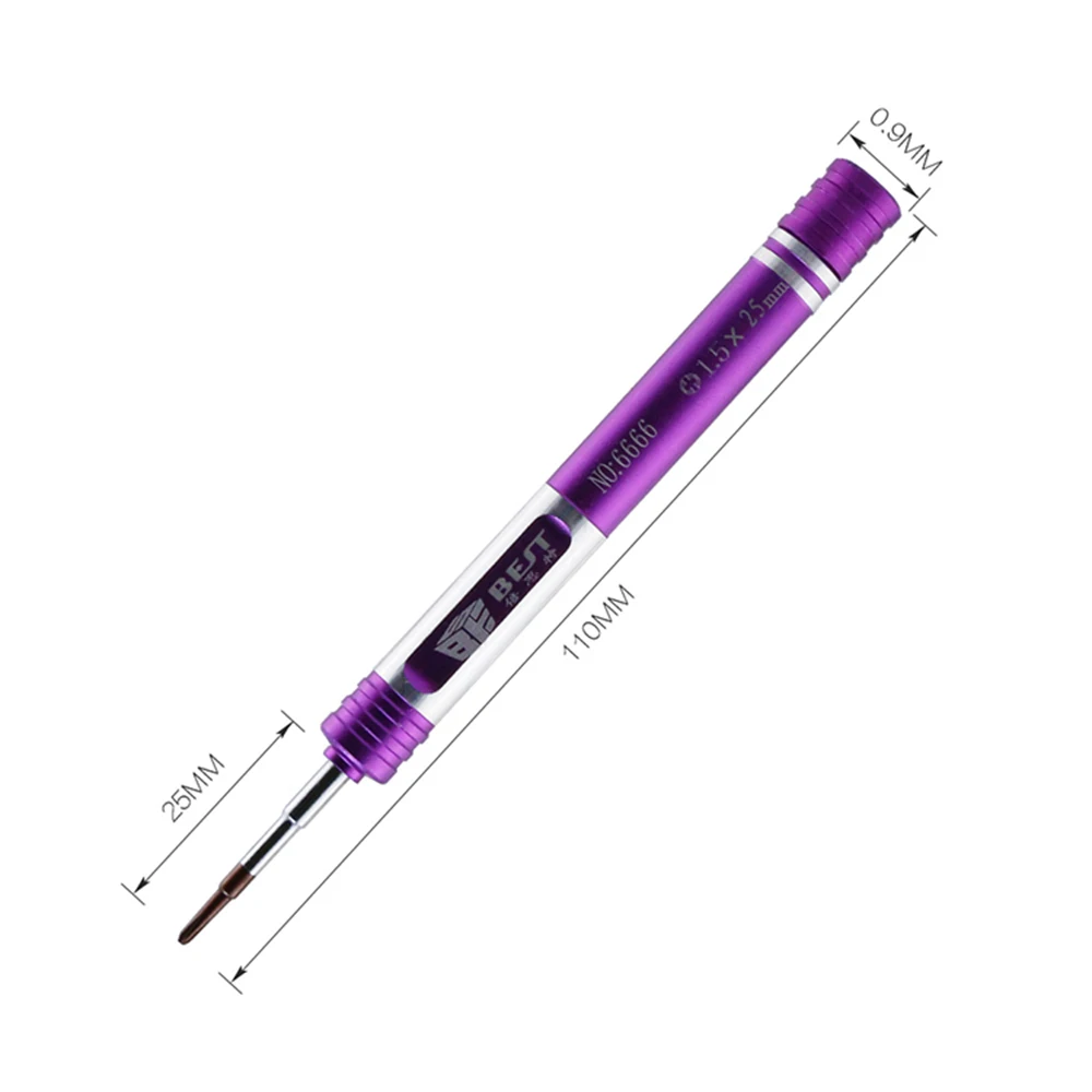 Precision Screwdriver P2 0.8 Pentalobe Y 0.6 Tri Wing 1.5 Phillips 2.5 Cross 2.5 Hexagon for iPhone Samsung xiaomi Repair Tools