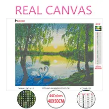 Diamond Painting Kit with Landscape and Swan #2