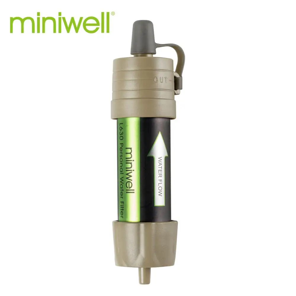 Imagem -04 - Miniwell L630 Kit de Sobrevivência Filtro Água ao ar Livre Portátil com Bolsa para Acampar Caminhadas & Viajar