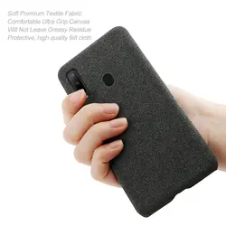 Cloth Cases For Samsung Galaxy A9 Pro 2019 G887N Case Slim Retro Cloth Hard Phone Cover For Samsung Galaxy A8s G8870 Coque Capa